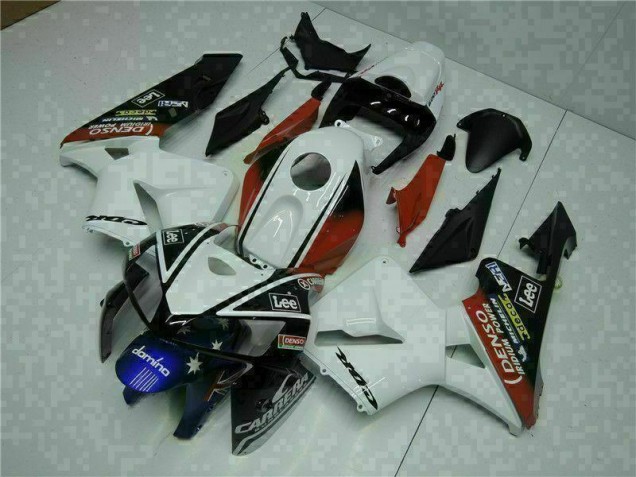 Branco Vermelho Preto Lee Carenagem Moto CBR 600RR 05-06