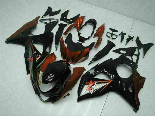 Castanho Preto Kit Completo Carenagem Moto GSXR 1000 K9 09-16 Castanho Preto Kit Completo Carenagem Moto GSXR 1000 K9 09-16