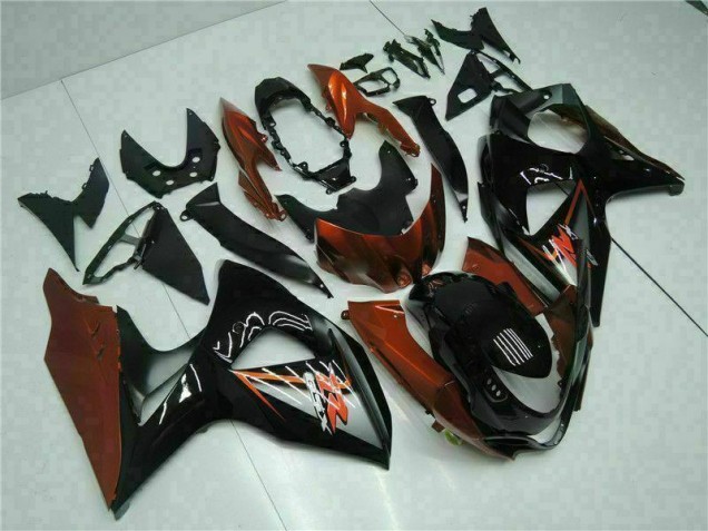 Castanho Preto Kit Completo Carenagem Moto GSXR 1000 K9 09-16 Castanho Preto Kit Completo Carenagem Moto GSXR 1000 K9 09-16