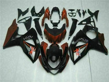 Castanho Preto Kit Completo Carenagem Moto GSXR 1000 K9 09-16