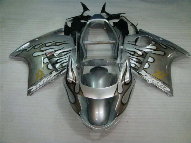 Chama Prata Cinzento Carenagem Moto CBR 1100 XX 96-07 Chama Prata Cinzento Carenagem Moto CBR 1100 XX 96-07