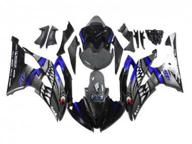 Cinzento Azul Tubarão Carenagem Moto R1 09-11
