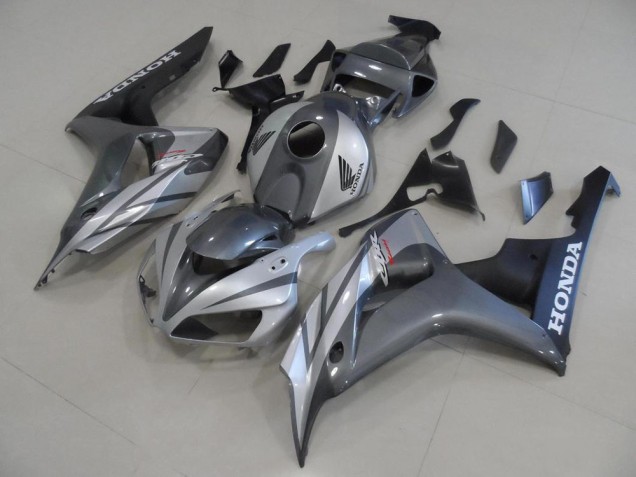 Cinzento Prata & Preto Fosco Carenagem Moto CBR 1000RR 06-07