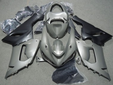 Cinzento Preto Carenagem Moto ZX6R 05-06