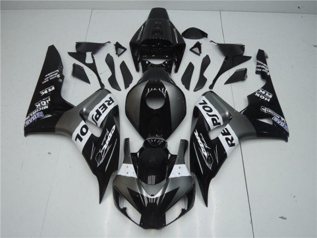 Cinzento Preto Repsol Abs Moto Plásticos CBR 1000RR 04-05 Cinzento Preto Repsol Abs Moto Plásticos CBR 1000RR 04-05