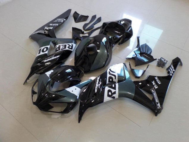 Cinzento Preto Repsol Carenagem Moto CBR 1000RR 06-07 Cinzento Preto Repsol Carenagem Moto CBR 1000RR 06-07