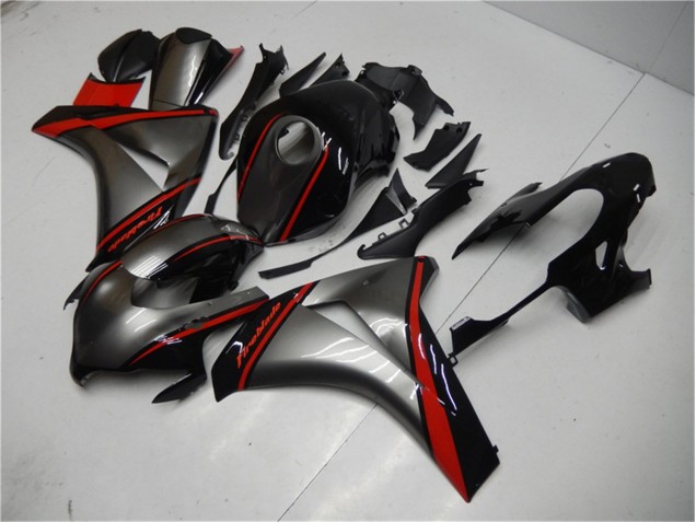 Cinzento Vermelho Preto Carenagem Moto CBR 1000RR 08-11 Cinzento Vermelho Preto Carenagem Moto CBR 1000RR 08-11