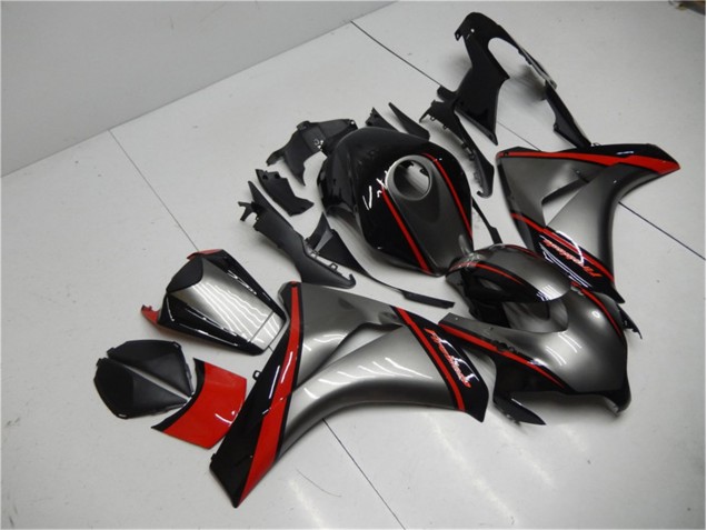 Cinzento Vermelho Preto Carenagem Moto CBR 1000RR 08-11 Cinzento Vermelho Preto Carenagem Moto CBR 1000RR 08-11