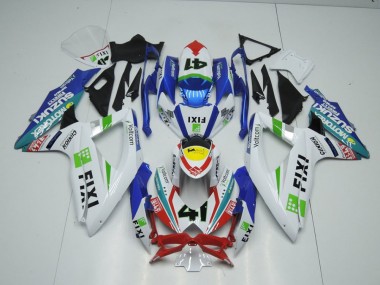 Fixi Azul Carenagem Moto GSXR 1000 K9 09-16