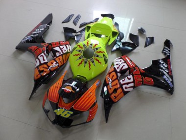 Fluro Rossi Carenagem Moto CBR 1000RR 06-07