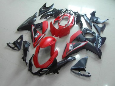 Fosco Vermelho Preto Carenagem Moto GSXR 1000 K9 09-16