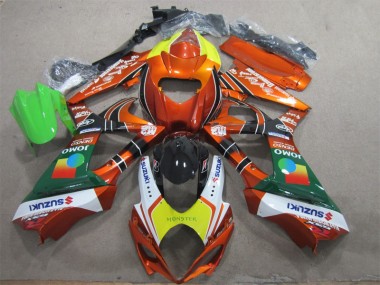 Laranja Amarelo Monster Carenagem Moto GSXR 1000 K7 07-08