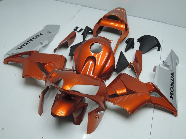 Laranja Prata Carenagem Moto CBR 600RR 03-04