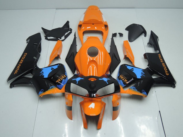Laranja Preto Abs Kit Carenagem & Plásticos Moto CBR 600RR 05-06 Laranja Preto Abs Kit Carenagem & Plásticos Moto CBR 600RR 05-06