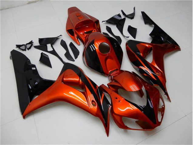 Laranja Preto Carenagem Moto CBR 1000RR 06-07