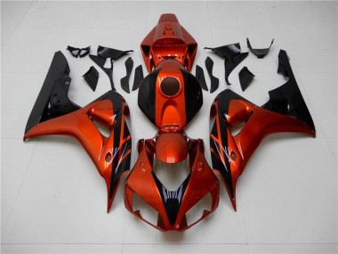 Laranja Preto Carenagem Moto CBR 1000RR 06-07