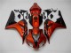 Laranja Preto Carenagem Moto CBR 1000RR 06-07