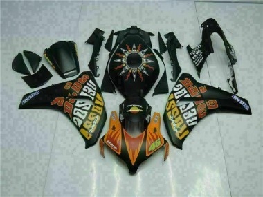 Laranja Preto Carenagem Moto CBR 1000RR 08-11