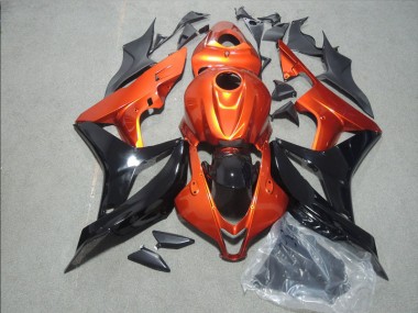 Laranja Preto Carenagem Moto CBR 600RR 07-08