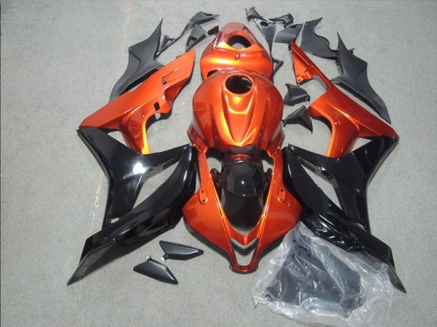 Laranja Preto Carenagem Moto CBR 600RR 07-08