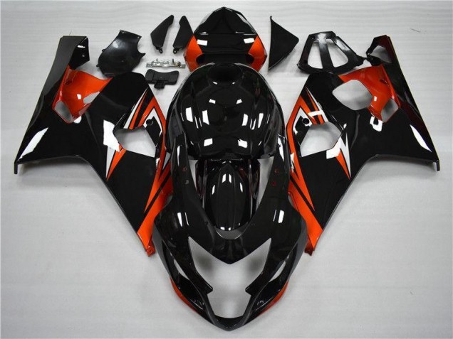 Laranja Preto Kits Carenagem Moto GSXR 600 / 750 K4 04-05