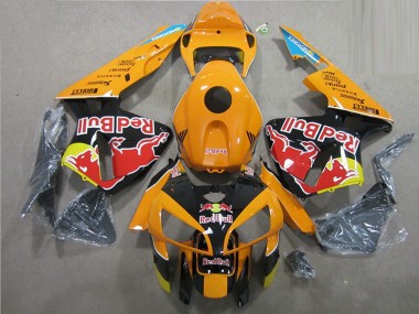 Laranja Preto Red Bull Carenagem Moto CBR 600RR 05-06