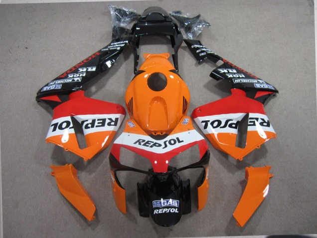 Laranja Preto Repsol Carenagem Moto CBR 600RR 03-04