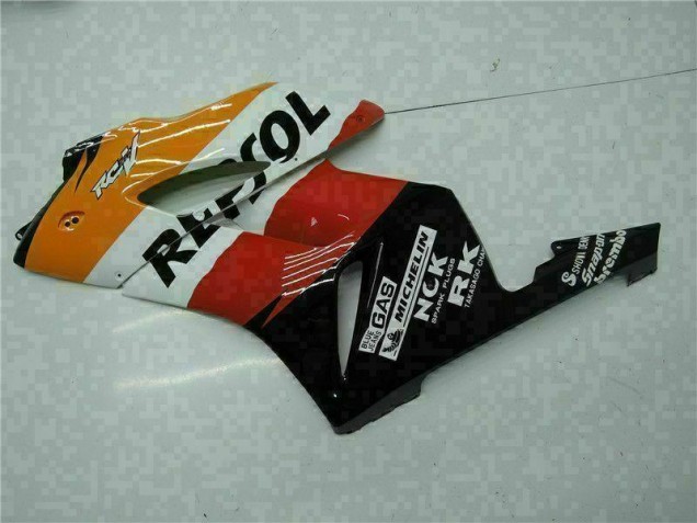 Laranja Preto Repsol Kit Completo Carenagem Moto CBR 1000RR 04-05