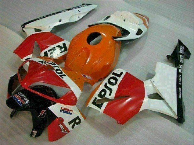 Laranja Preto Repsol Kit Completo Carenagem Moto CBR 600RR 05-06