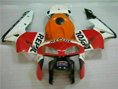 Laranja Preto Repsol Kit Completo Carenagem Moto CBR 600RR 05-06