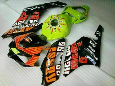 Laranja Verde Carenagem Moto CBR 1000RR 04-05