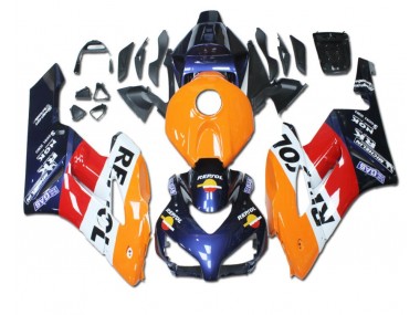 Laranja Vermelho Azul Repsol Carenagem Moto CBR 1000RR 04-05
