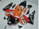 Laranja Vermelho Preto Repsol Carenagem Moto CBR 600RR 03-04