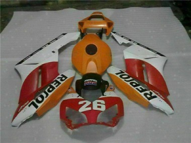Laranja Vermelho Repsol 26 Carenagem Moto CBR 1000RR 04-05