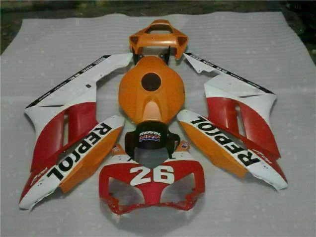 Laranja Vermelho Repsol 26 Carenagem Moto CBR 1000RR 04-05