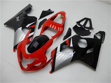 Carenagens Moto Suzuki GSXR 600/750 2004-2005 - Vermelho Prata Preto
