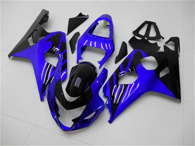 Carenagens Moto Suzuki GSXR 600/750 2004-2005 - Azul Preto Brilhante