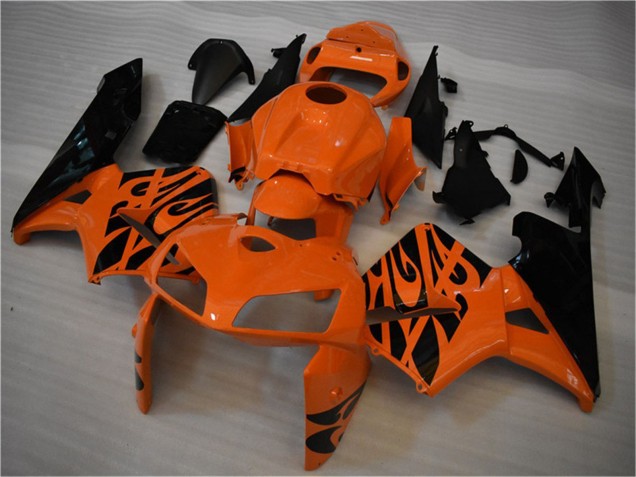 Carenagem Moto Honda CBR600RR 2005-2006 - Laranja Preto Chama