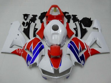Carenagem Moto Honda CBR600RR 2013-2023 - Branco Vermelho Azul