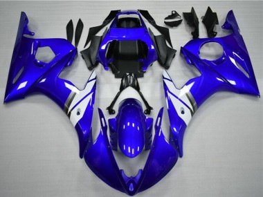 Carenagens Moto Yamaha YZF R6 2003-2004 - Azul Branco