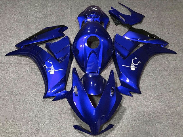 Carenagem Moto Honda CBR1000RR 2012-2016 - Azul Preto Brilhante