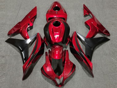 Carenagem Moto Honda CBR600RR 2007-2008 - Vermelho Preto Brilhante OEM Estilo
