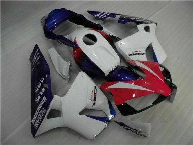 Carenagem Moto Honda CBR600RR 2003-2004 - Branco Vermelho Azul
