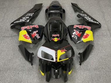 Carenagens Moto Honda CBR600RR 2005-2006 - Preto Amarelo Branco Red Bull