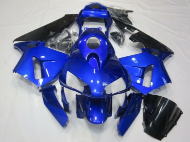 Carenagem Moto Honda CBR600RR 2003-2004 - Azul Preto Brilhante