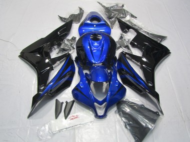 Kits Carenagem Moto Honda CBR600RR 2007-2008 - Azul Preto Brilhante