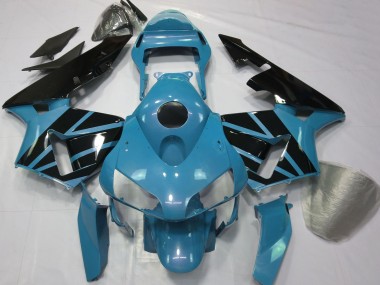 Carenagens Moto Honda CBR600RR 2003-2004 - Azul Claro Preto Brilhante