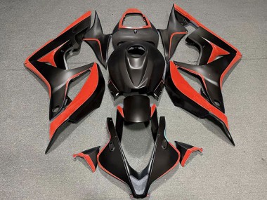 Carenagem Moto Honda CBR600RR 2007-2008 - Vermelho Preto Fosco