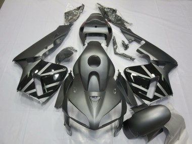 Carenagens Moto Honda CBR600RR 2005-2006 - Cinzento Fosco Preto
