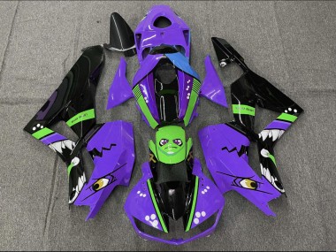 Carenagens Moto Honda CBR600RR 2013-2023 - Roxo Verde Azul Preto Brilhante Tubarão